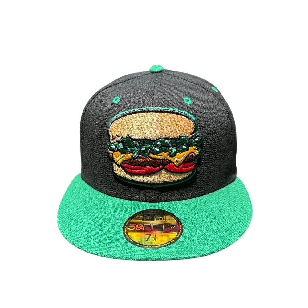 Albuquerque Isotopes MiLB Theme Night‎ New Era 59FIFTY Hat 7 1/8 Green Cap New